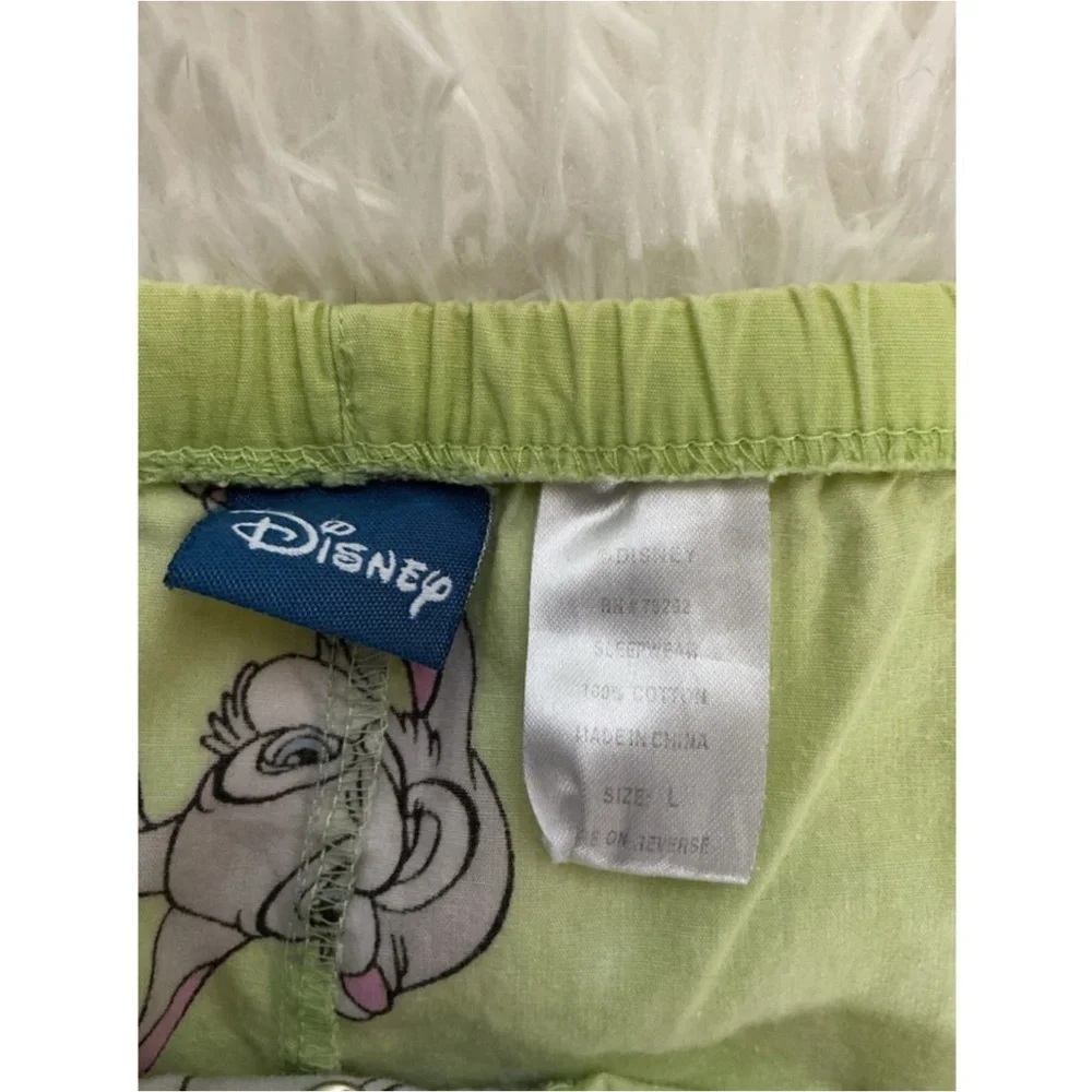 Disney Thumper Women's Pajama Pants Size L Green White gray pink blue - Picture 5 of 12